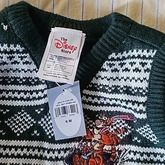 Disney Tigger Green Vest Kid Size 6M - Picture 5 of 9